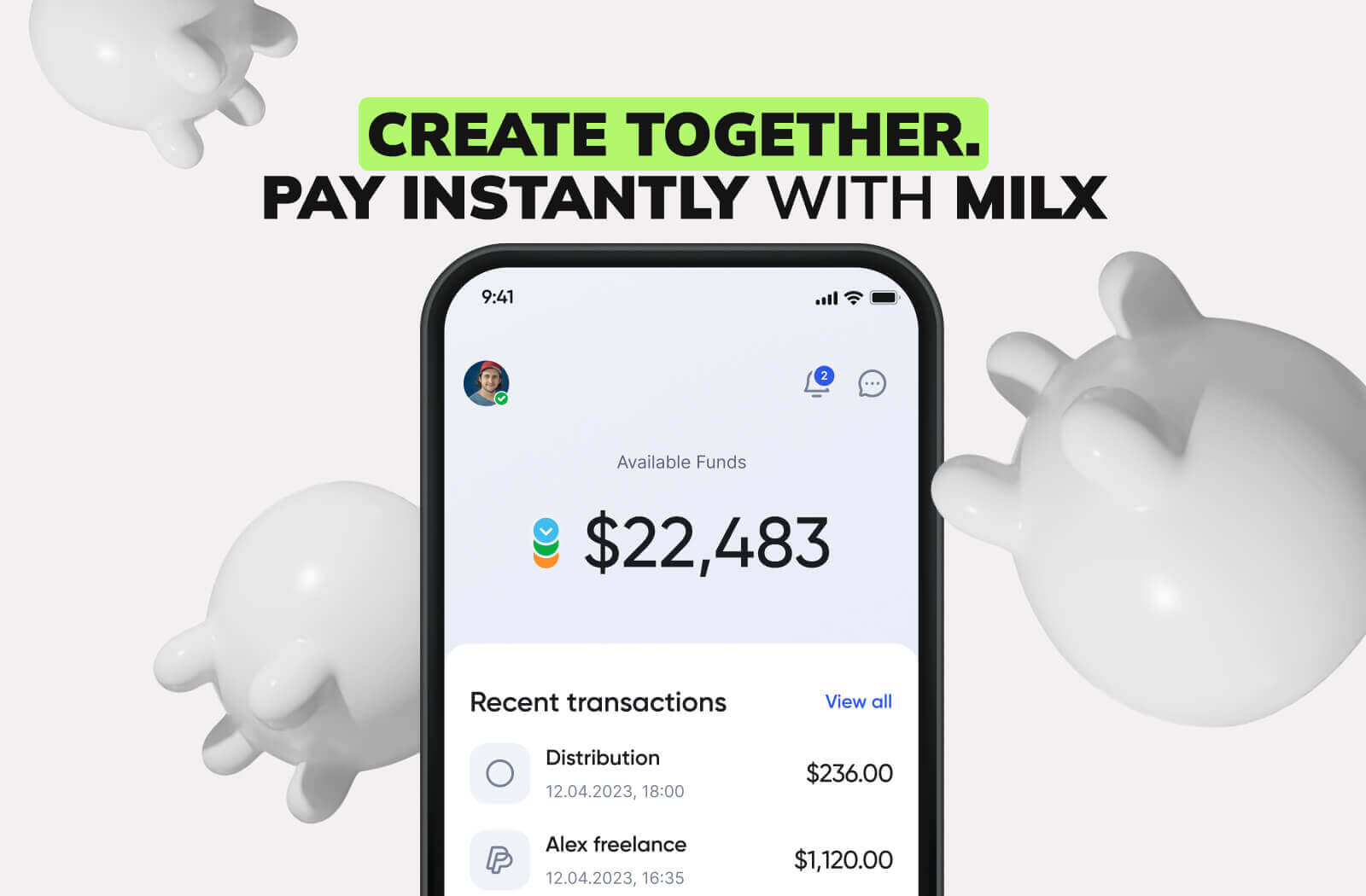 Create Together. Pay Instantly with MilX