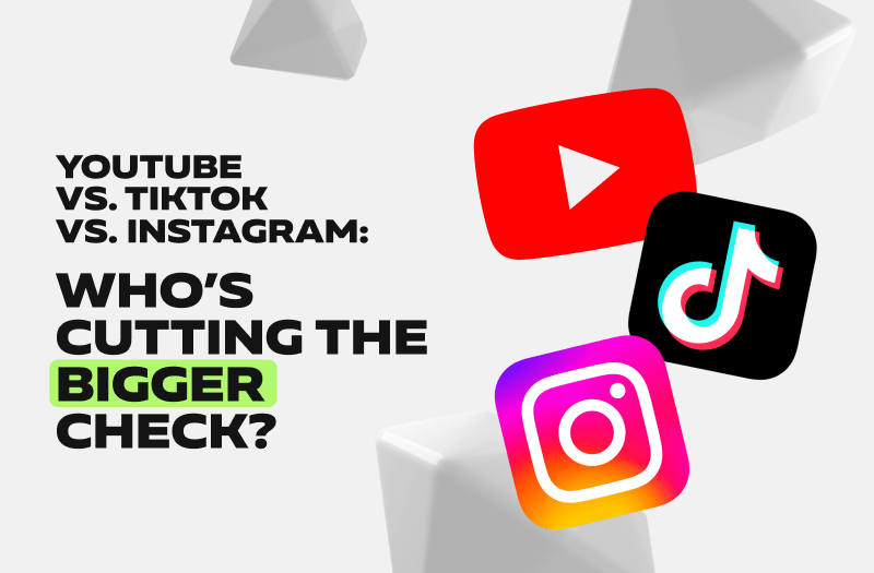 YouTube vs TikTok vs Instagram: which platform pays the most in 2026?