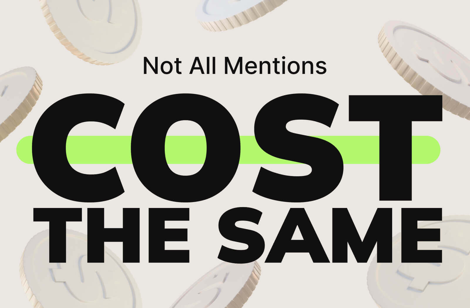 No Todos los Menciones Cuestan lo Mismo