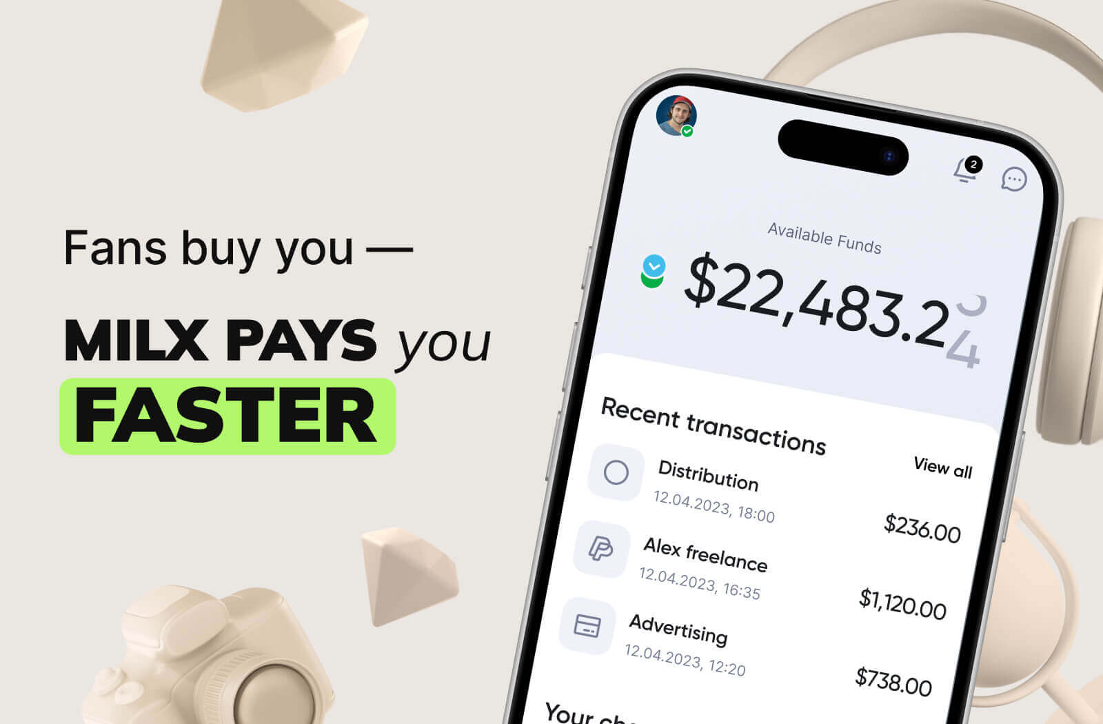 Fans Buy You - MilX Pays You Faster