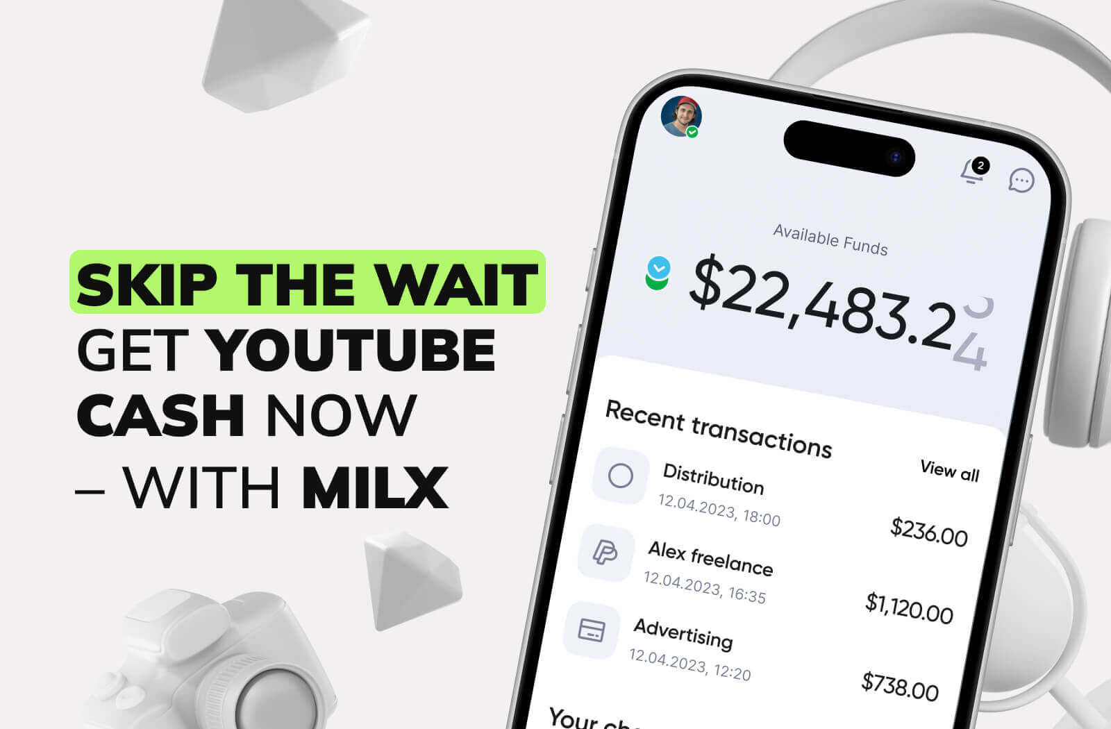 Skip the Wait. Get YouTube Cash Now with MilX