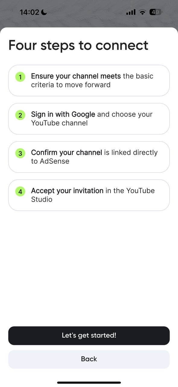 Channel connection flow