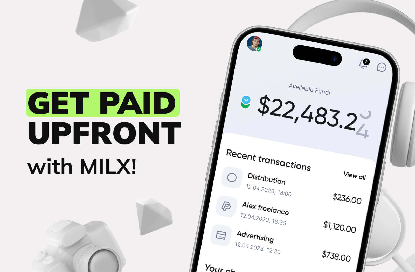 Get Paid Upfront with MilX!