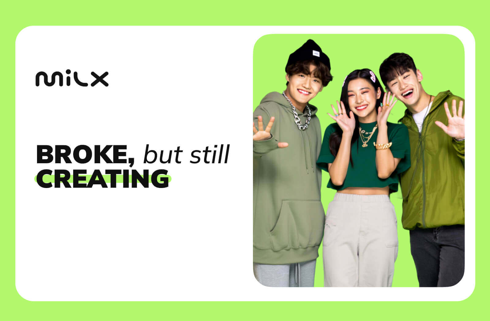 Broke, But Still Creating