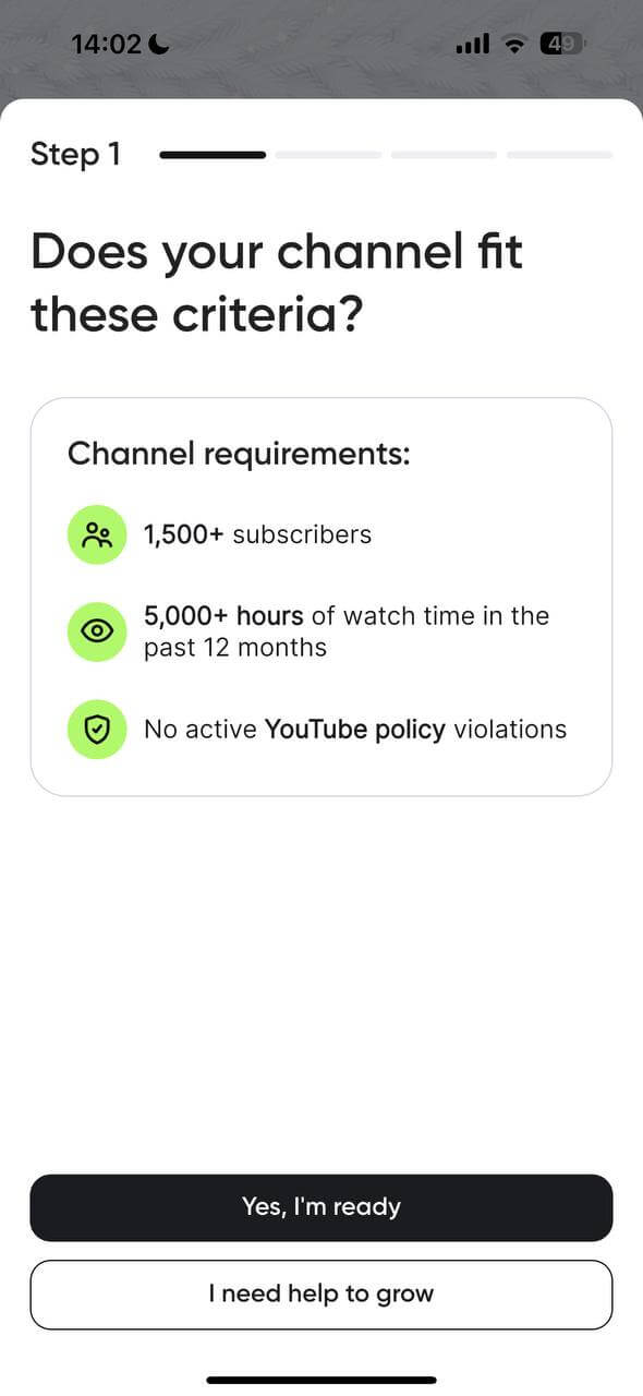 Channel connection flow