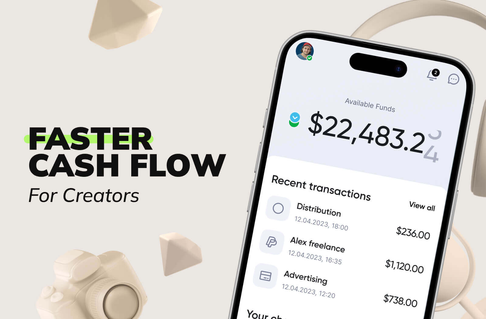Faster Cash Flow for Creators 
