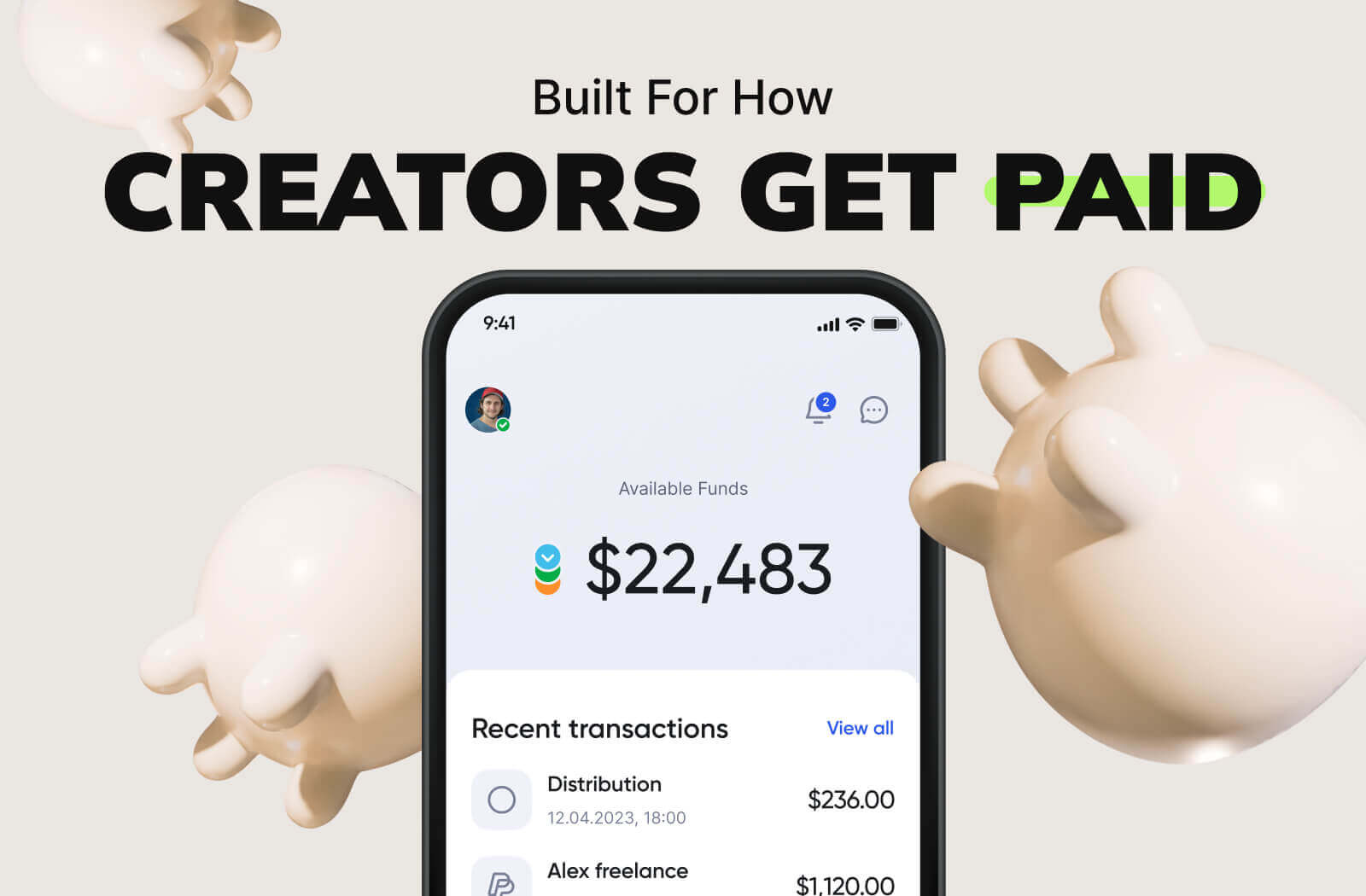 Built for How Creators Get Paid