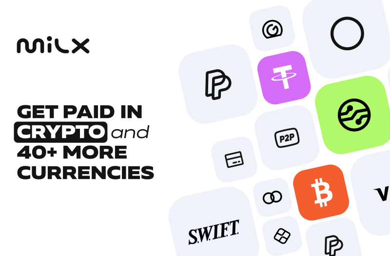 Get Paid in Crypto and 40+ More Currencies.
