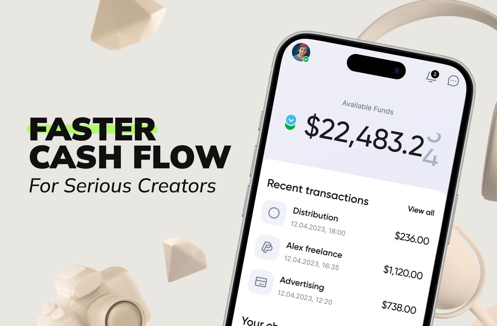 Faster Cash Flow for Serious Creators