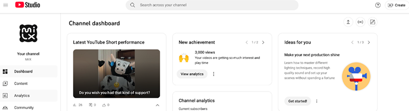 Click Analytics in the left menu