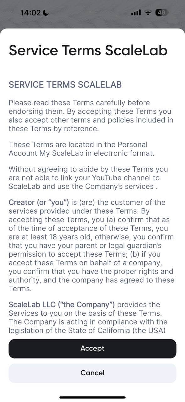 Channel connection flow approve scale lab mcn connection