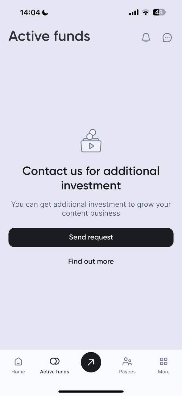 Active Funds request